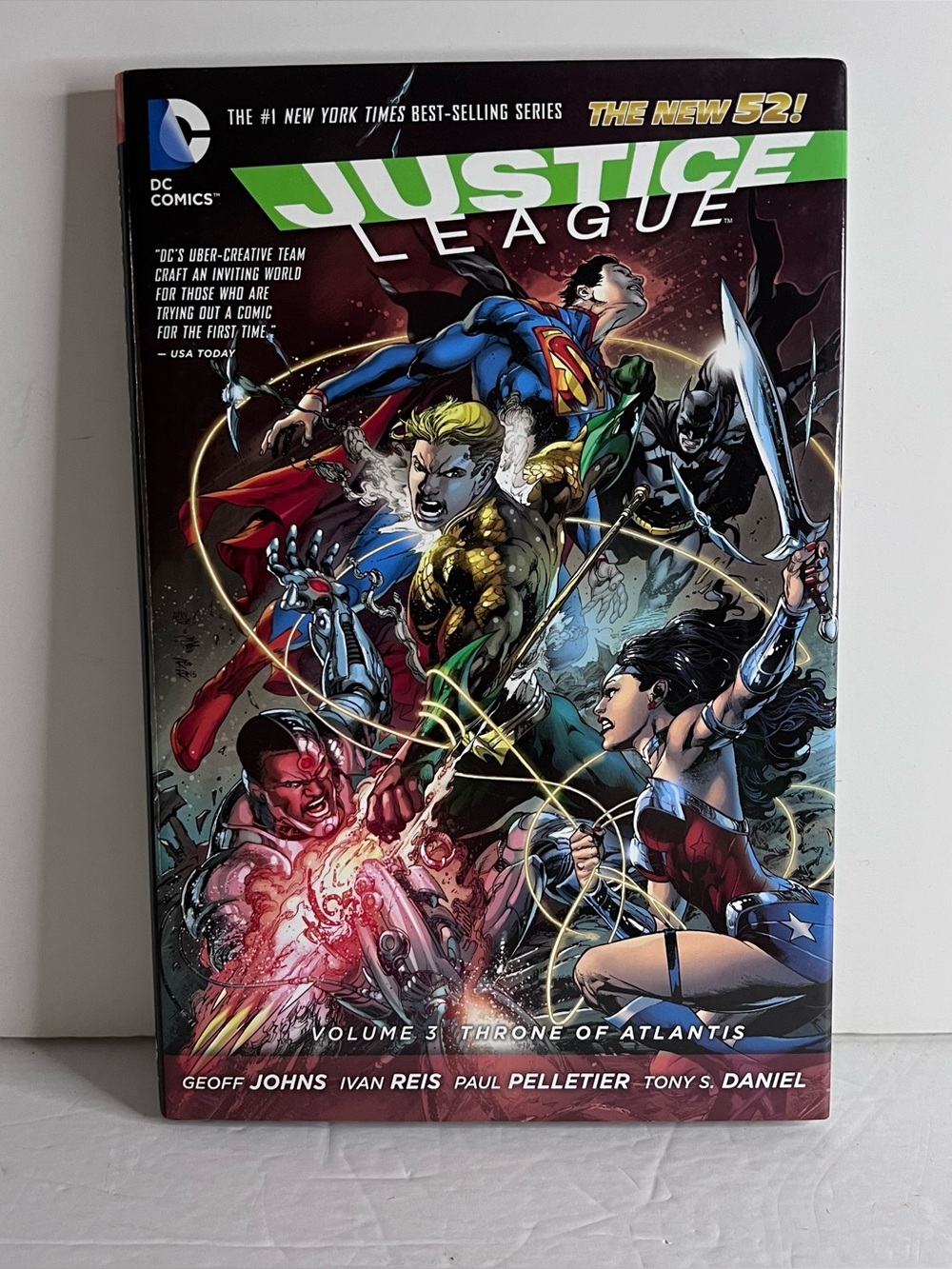 Justice League Throne Of Atlantis Volume 3 Hardcover Comic Book DC Comics